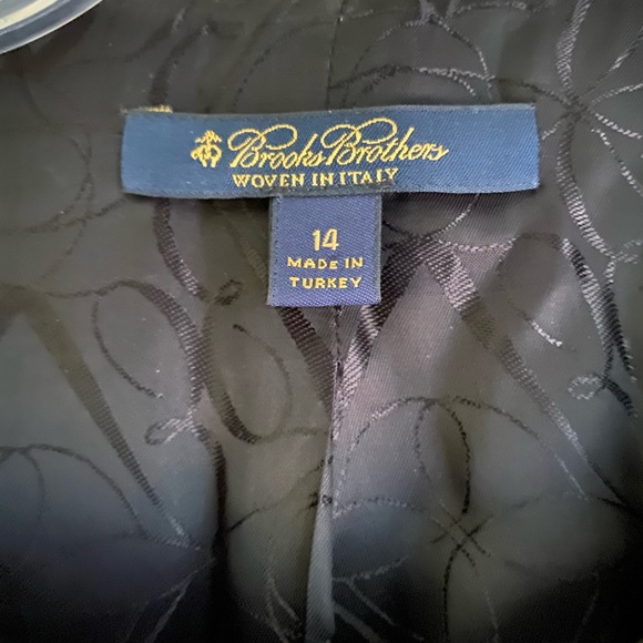 Brooks Brothers Black Italian Wool Women’s Pantsuit Size 14. - Picture 5 of 9
